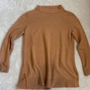LOFT Tan Cowl Neck Sweater